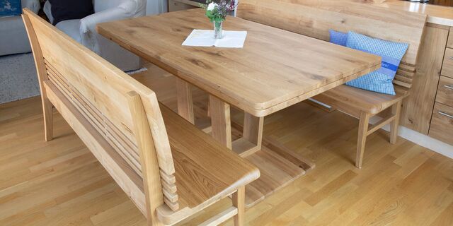 Esszimmer in Eiche astig mit Ausziehtisch